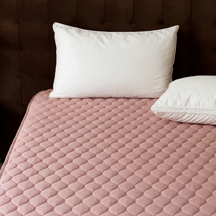 91家纺网 家纺一手货源 找家纺 凡客2025新款A类全棉加厚防水隔尿床垫【会员立减10元/条】 豆沙粉