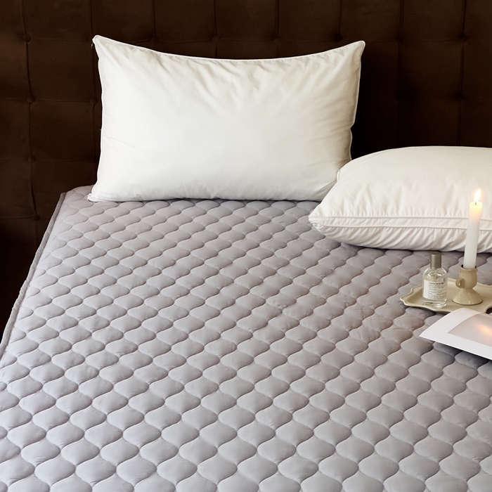 91家纺网 家纺一手货源 找家纺 凡客2025新款A类全棉加厚防水隔尿床垫【会员立减10元/条】 绅士灰