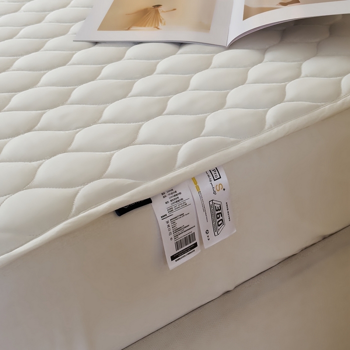 91家纺网 家纺一手货源 找家纺 凡客2025新款A类全棉加厚防水隔尿床垫【会员立减10元/条】 珍珠白