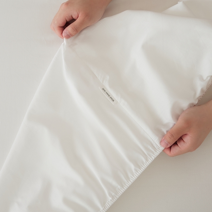 91家纺网 家纺一手货源 找家纺 EH家居 2025全棉半糖主义-单品系列-床笠 半糖-纯白