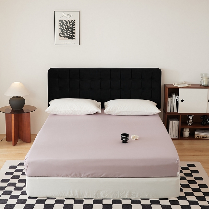 EH家居 2025全棉半糖主义-单品系列-床笠 半糖-粉紫