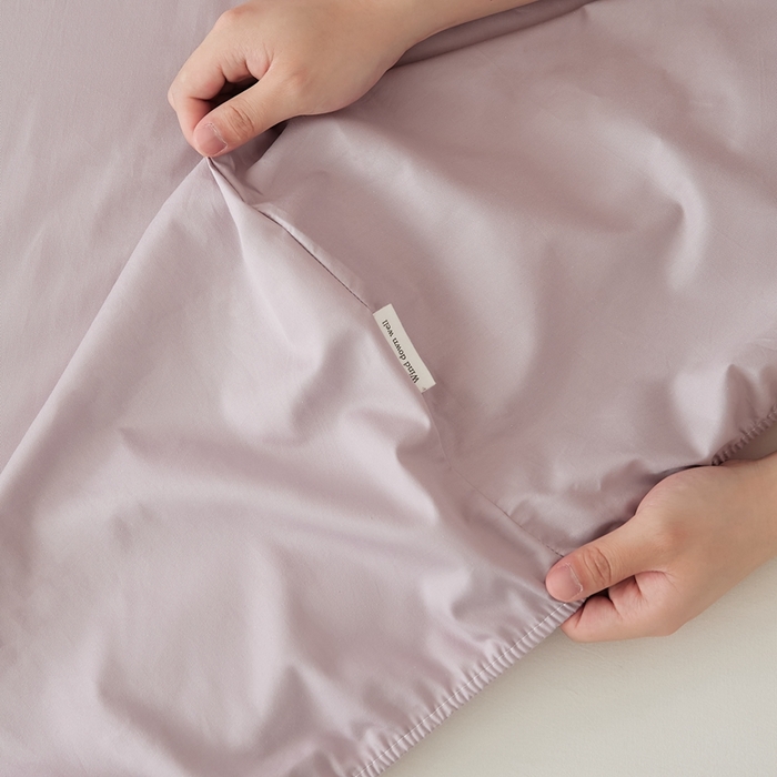 91家纺网 家纺一手货源 找家纺 EH家居 2025全棉半糖主义-单品系列-床笠 半糖-粉紫