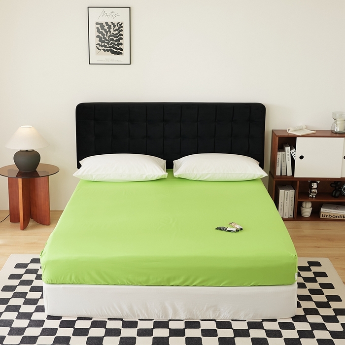 EH家居 2025全棉半糖主义-单品系列-床笠 半糖-苹果绿