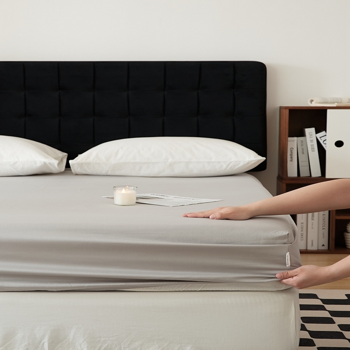 91家纺网 家纺一手货源 找家纺 EH家居 2025全棉半糖主义-单品系列-床笠 半糖-蜜灰