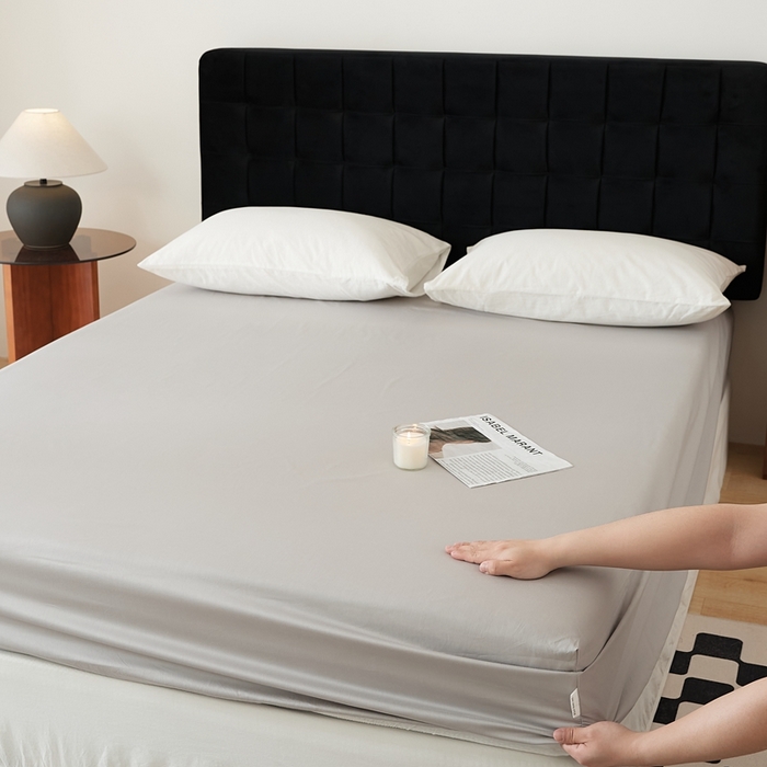 91家纺网 家纺一手货源 找家纺 EH家居 2025全棉半糖主义-单品系列-床笠 半糖-蜜灰