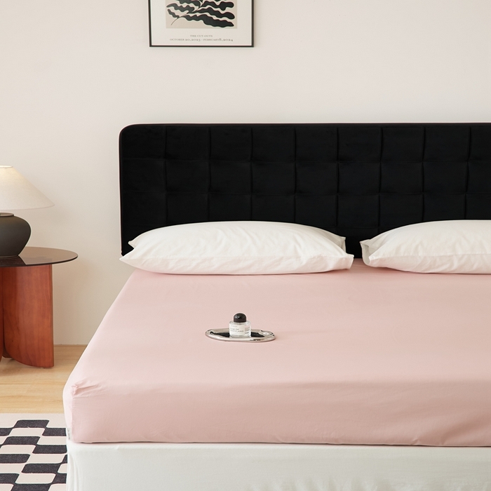 91家纺网 家纺一手货源 找家纺 EH家居 2025全棉半糖主义-单品系列-床笠 半糖-莓粉