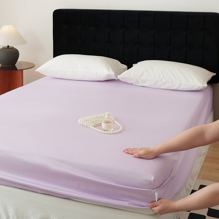 91家纺网 家纺一手货源 找家纺 EH家居 2025全棉半糖主义-单品系列-床笠 半糖-罗兰紫