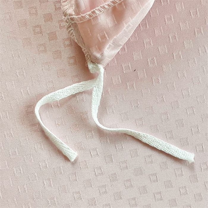 91家纺网 家纺一手货源 找家纺 庭笙 2025新款轻奢少女小香风提花四件套 星云粉