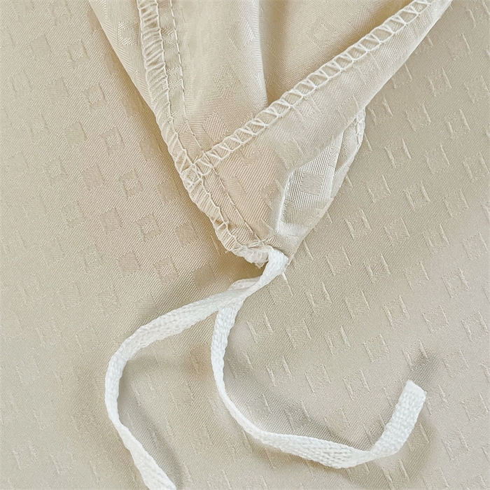 91家纺网 家纺一手货源 找家纺 庭笙 2025新款轻奢少女小香风提花四件套 星云浅咖