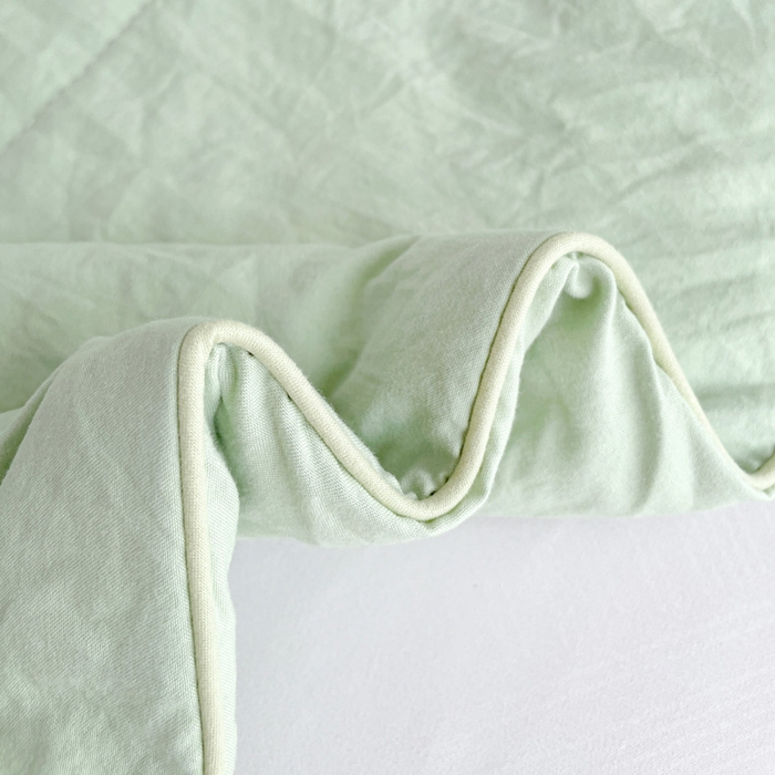 91家纺网 家纺一手货源 找家纺 思雅庭 2025新款水洗棉新疆棉花被夏被夏凉被空调被子 绿色