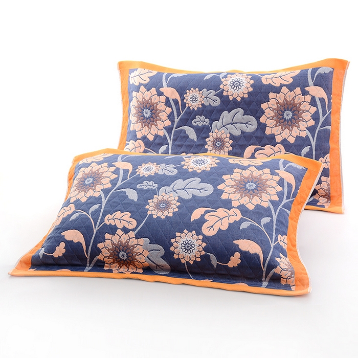 91家纺网 家纺一手货源 找家纺 （总）彩虹毛巾2025新款直播跑量花卉枕巾色织提花亲肤枕巾隔脏枕头套宽边加厚枕巾2条装