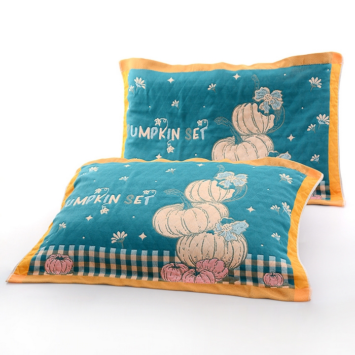 彩虹毛巾2025新款直播跑量花卉枕巾色织提花亲肤枕巾隔脏枕头套宽边加厚枕巾2条装 花卉风12