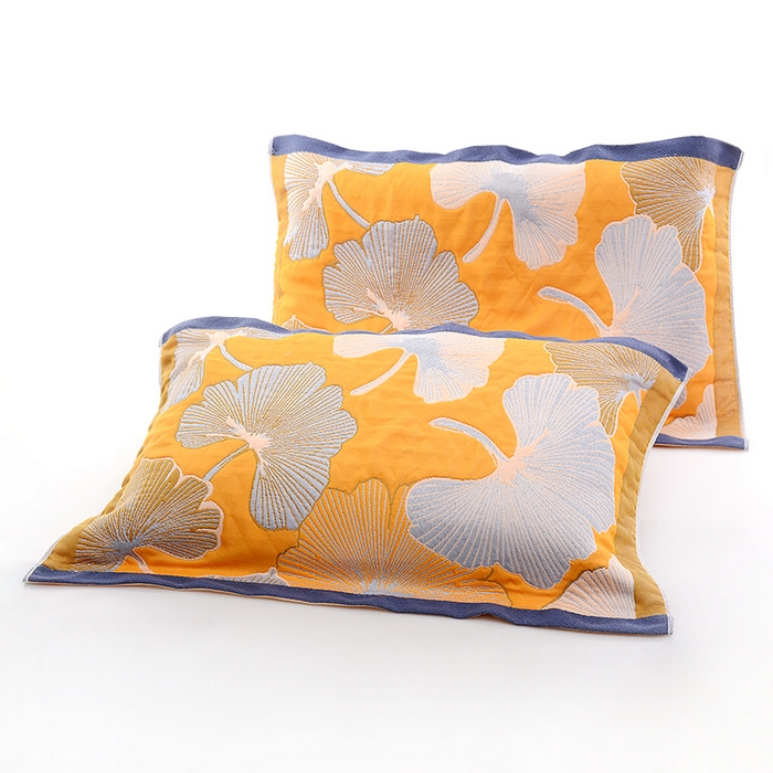 彩虹毛巾2025新款直播跑量花卉枕巾色织提花亲肤枕巾隔脏枕头套宽边加厚枕巾2条装 花卉风05