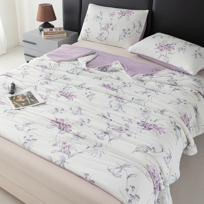 91家纺网 家纺一手货源 找家纺 （总）玛德琳 2025新款A类兰精天丝印花凉感丝系列