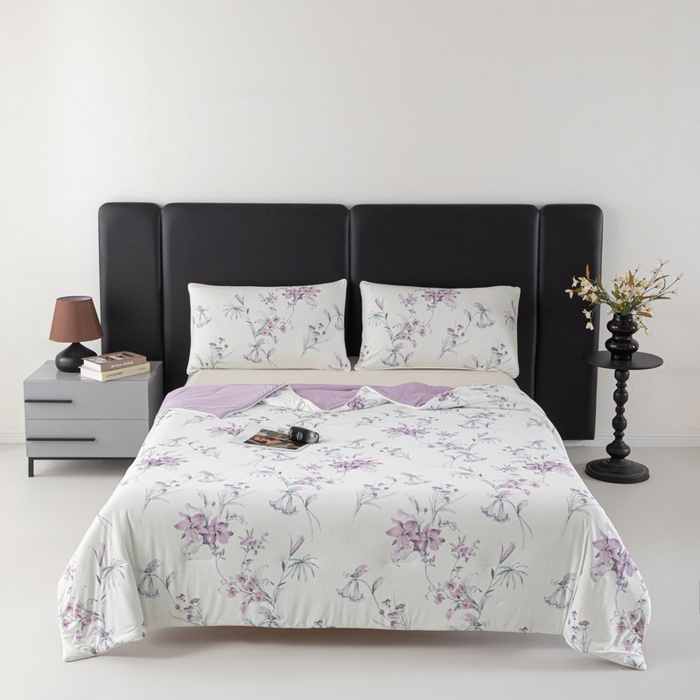 91家纺网 家纺一手货源 找家纺 （总）玛德琳 2025新款A类兰精天丝印花凉感丝系列