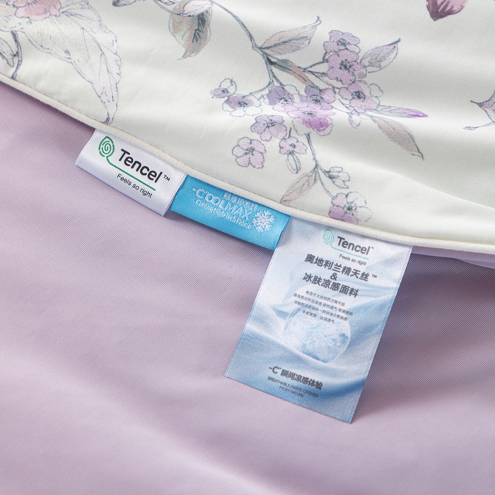 91家纺网 家纺一手货源 找家纺 玛德琳 2025新款A类兰精天丝印花凉感丝系列 满庭芳