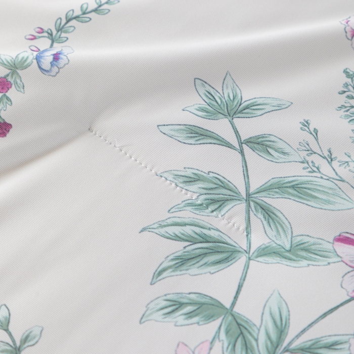 91家纺网 家纺一手货源 找家纺 玛德琳 2025新款A类兰精天丝印花凉感丝系列 田园花梦