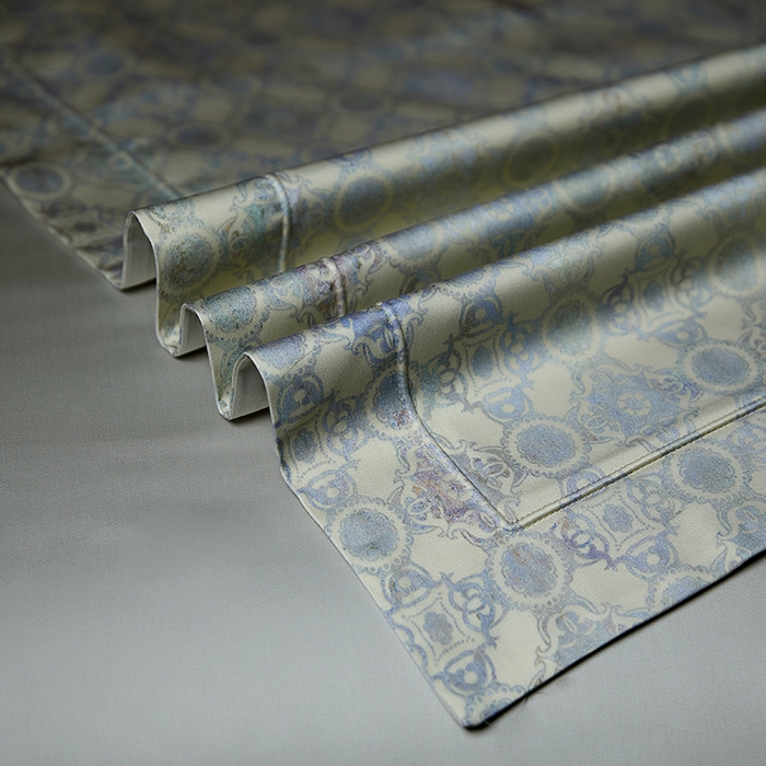 91家纺网 家纺一手货源 找家纺 缔缦 2025新款定织八枚锻s140数码印花系列四件套 贝蒂斯