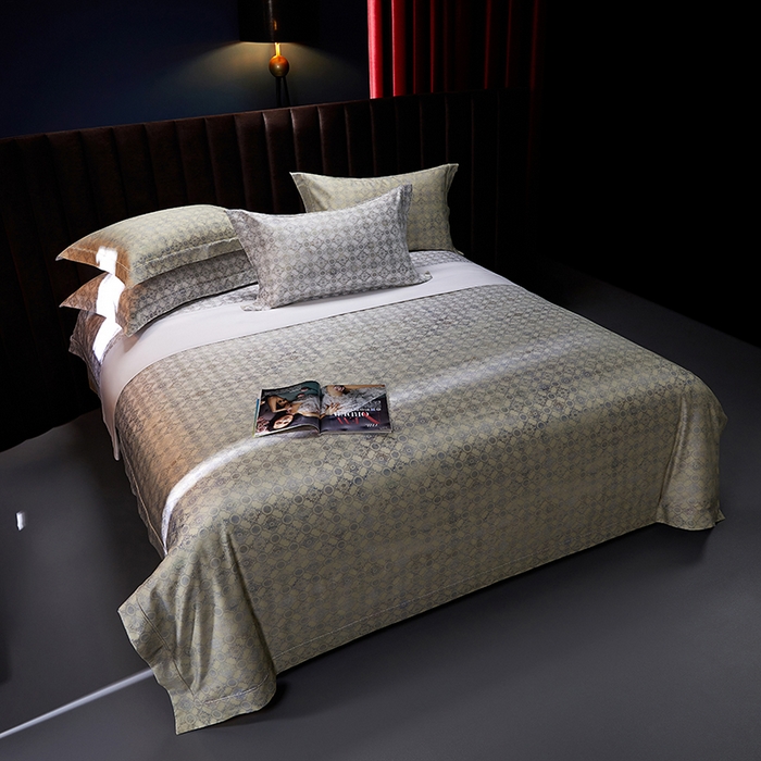 91家纺网 家纺一手货源 找家纺 缔缦 2025新款定织八枚锻s140数码印花系列四件套 贝蒂斯