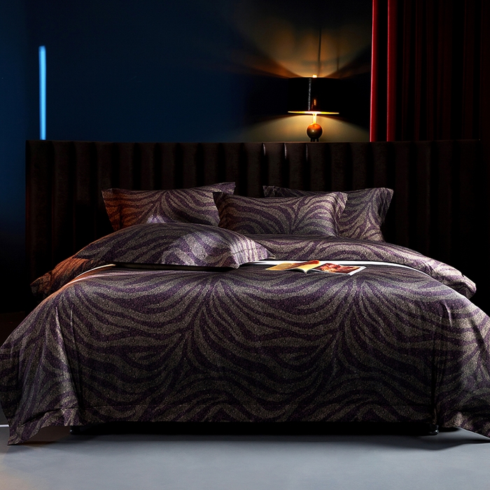 缔缦 2025新款定织八枚锻s140数码印花系列四件套 赫铂