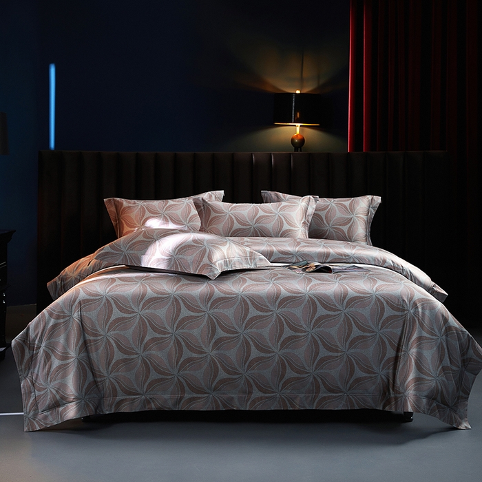 91家纺网 家纺一手货源 找家纺 缔缦 2025新款定织八枚锻s140数码印花系列四件套 莫里斯