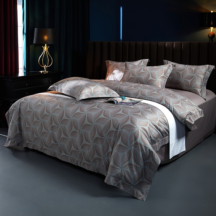 91家纺网 家纺一手货源 找家纺 缔缦 2025新款定织八枚锻s140数码印花系列四件套 莫里斯