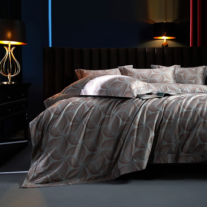 91家纺网 家纺一手货源 找家纺 缔缦 2025新款定织八枚锻s140数码印花系列四件套 莫里斯