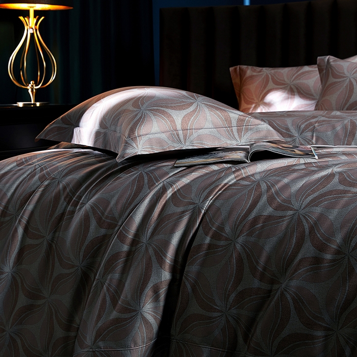 91家纺网 家纺一手货源 找家纺 缔缦 2025新款定织八枚锻s140数码印花系列四件套 莫里斯