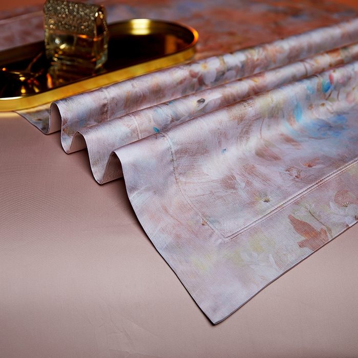 91家纺网 家纺一手货源 找家纺 缔缦 2025新款定织八枚锻s140数码印花系列四件套 西西里