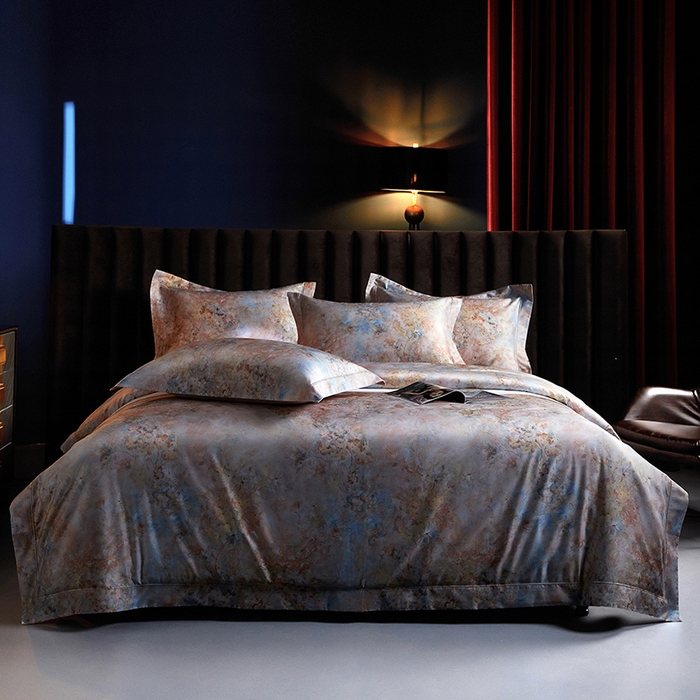 缔缦 2025新款定织八枚锻s140数码印花系列四件套 西西里