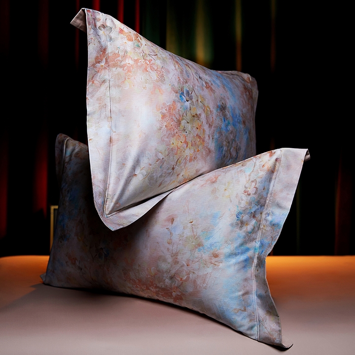 91家纺网 家纺一手货源 找家纺 缔缦 2025新款定织八枚锻s140数码印花系列四件套 西西里