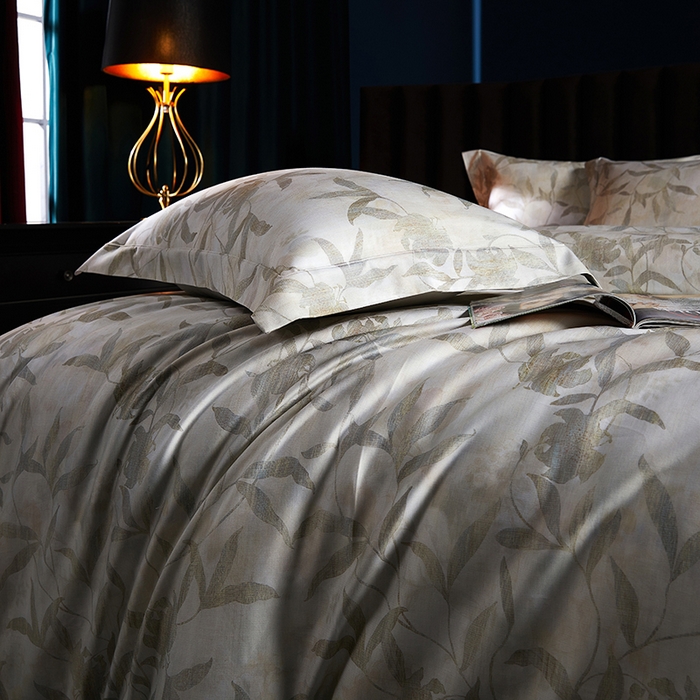 91家纺网 家纺一手货源 找家纺 缔缦 2025新款定织八枚锻s140数码印花系列四件套 雅颂