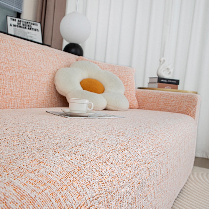 91家纺网 家纺一手货源 找家纺 沐沐家纺 2026新款星宿沙发套 元气橙