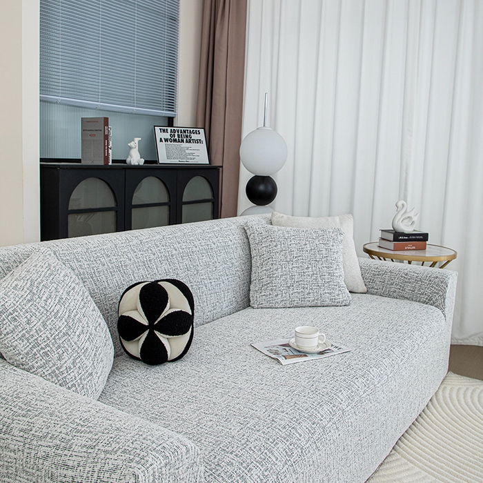 91家纺网 家纺一手货源 找家纺 沐沐家纺 2026新款星宿沙发套 黑色