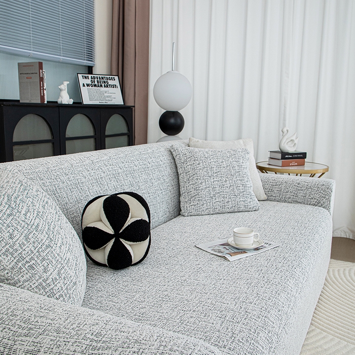 91家纺网 家纺一手货源 找家纺 沐沐家纺 2026新款星宿沙发套 黑色