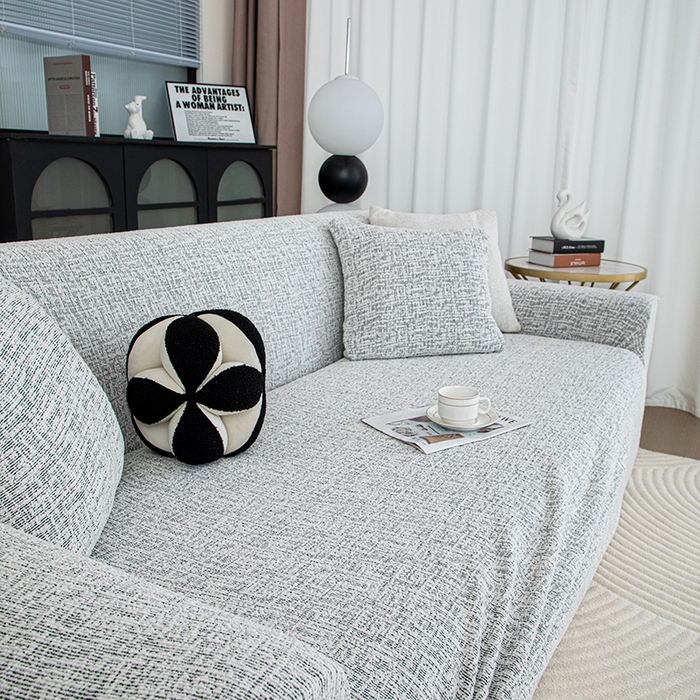 91家纺网 家纺一手货源 找家纺 沐沐家纺 2026新款星宿沙发套 黑色