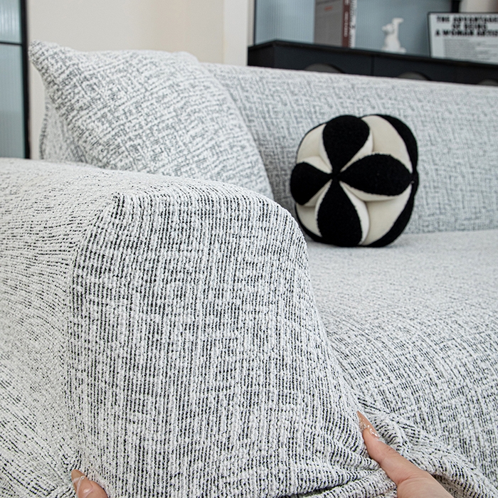 91家纺网 家纺一手货源 找家纺 沐沐家纺 2026新款星宿沙发套 黑色