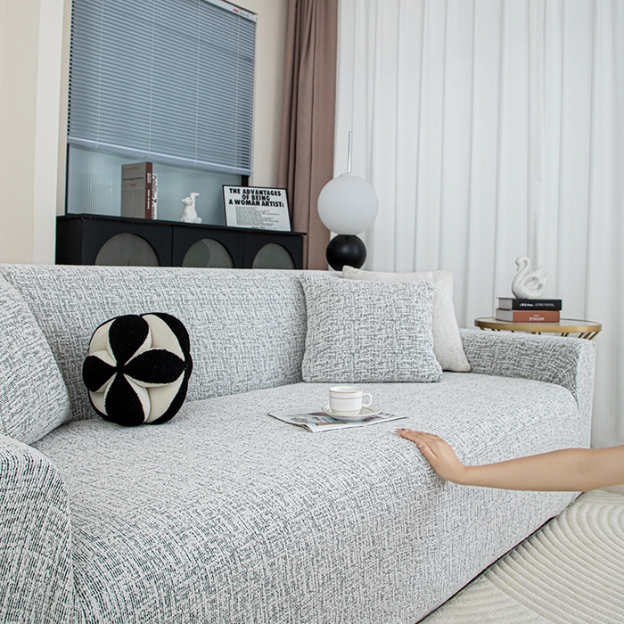 91家纺网 家纺一手货源 找家纺 沐沐家纺 2026新款星宿沙发套 黑色