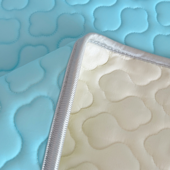 91家纺网 家纺一手货源 找家纺 缦纱 2025新款凉感丝加厚凉席夏季冰丝凉席 天空蓝