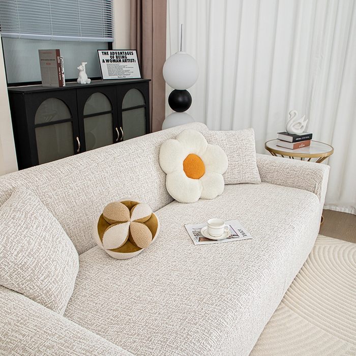 91家纺网 家纺一手货源 找家纺 沐沐家纺 2026新款星宿沙发套 咖色