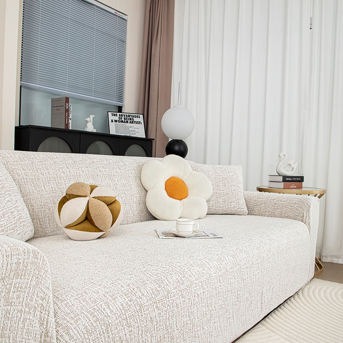 91家纺网 家纺一手货源 找家纺 沐沐家纺 2026新款星宿沙发套 咖色