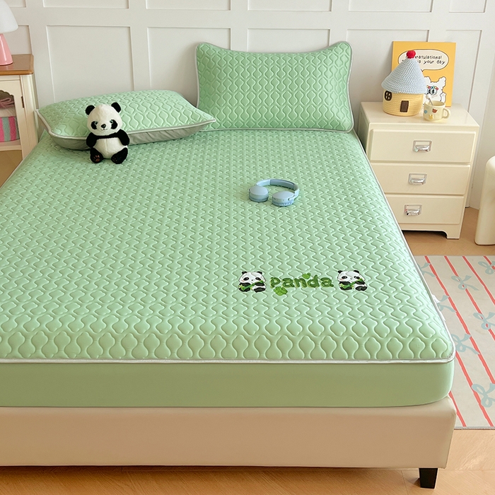 91家纺网 家纺一手货源 找家纺 （总）缦纱 2025新款凉感丝凉席床笠夏季加厚冰丝凉席床笠