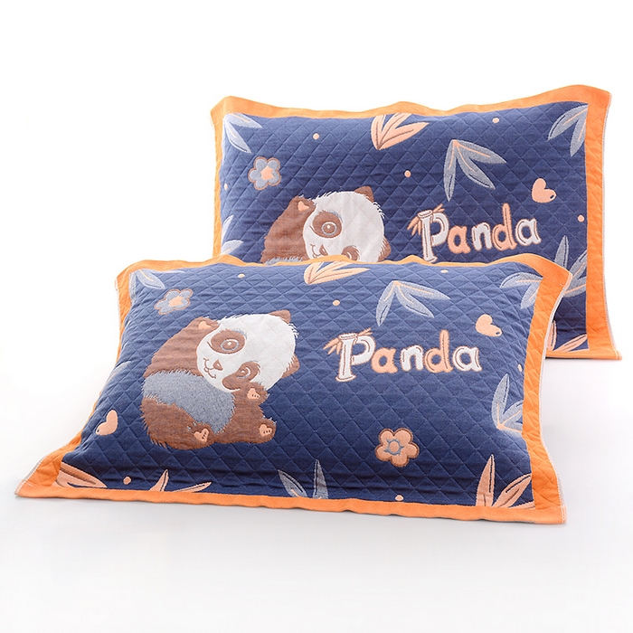 91家纺网 家纺一手货源 找家纺 （总）彩虹毛巾2025新款直播跑量卡通枕巾三层纱布枕巾纯棉盖巾枕头巾隔脏枕套提花色织枕巾一对装