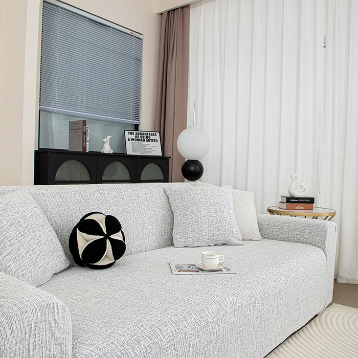 91家纺网 家纺一手货源 找家纺 沐沐家纺 2026新款星宿沙发套 浅灰