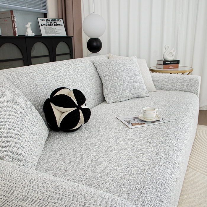 91家纺网 家纺一手货源 找家纺 沐沐家纺 2026新款星宿沙发套 浅灰