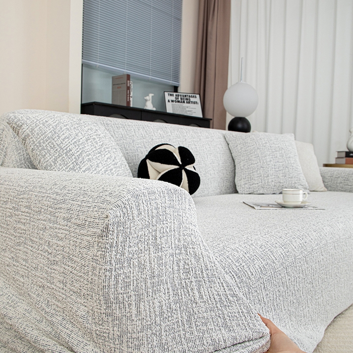 91家纺网 家纺一手货源 找家纺 沐沐家纺 2026新款星宿沙发套 浅灰