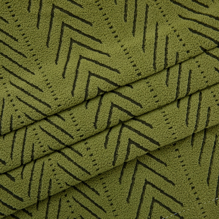 91家纺网 家纺一手货源 找家纺 沐沐家纺 2026新款阳离子扶手巾 沐熙-墨绿