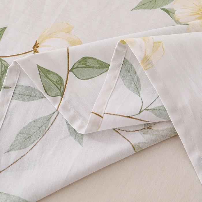 91家纺网 家纺一手货源 找家纺 （总）宇彬家纺 2025直播新款13070全棉纯棉印花双人单床单枕套三件套喷气小清新简约学生被单