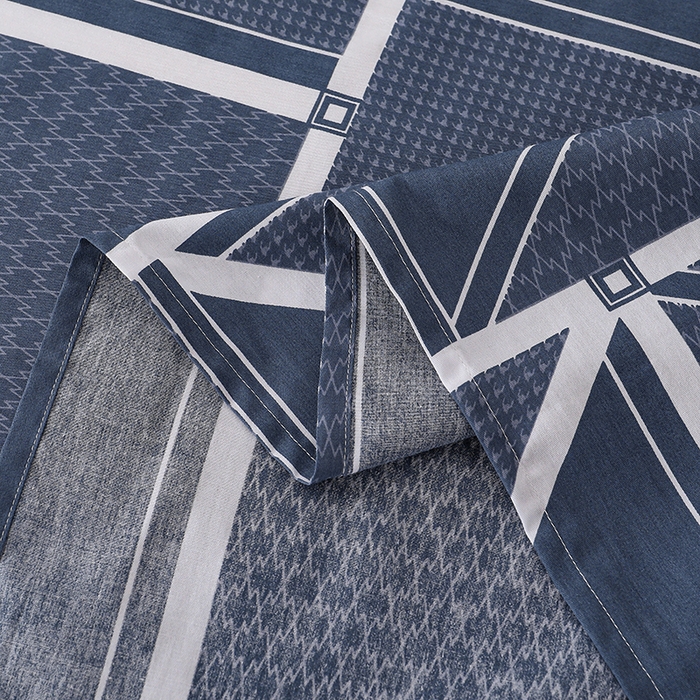 91家纺网 家纺一手货源 找家纺 宇彬家纺 2025直播新款13070全棉纯棉印花双人单床单枕套三件套喷气小清新简约学生被单 空间