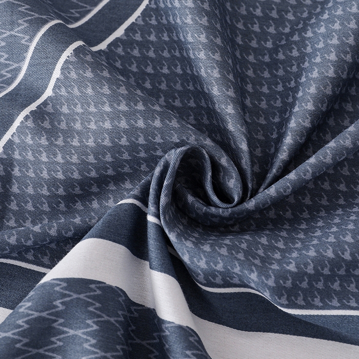 91家纺网 家纺一手货源 找家纺 宇彬家纺 2025直播新款13070全棉纯棉印花双人单床单枕套三件套喷气小清新简约学生被单 空间